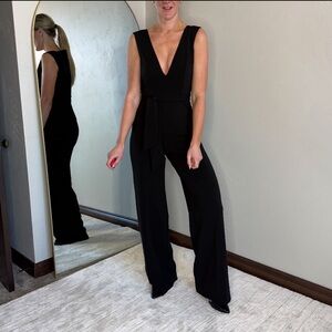 JAYGODFREY Black Sleeveless Gavin Jumpsuit